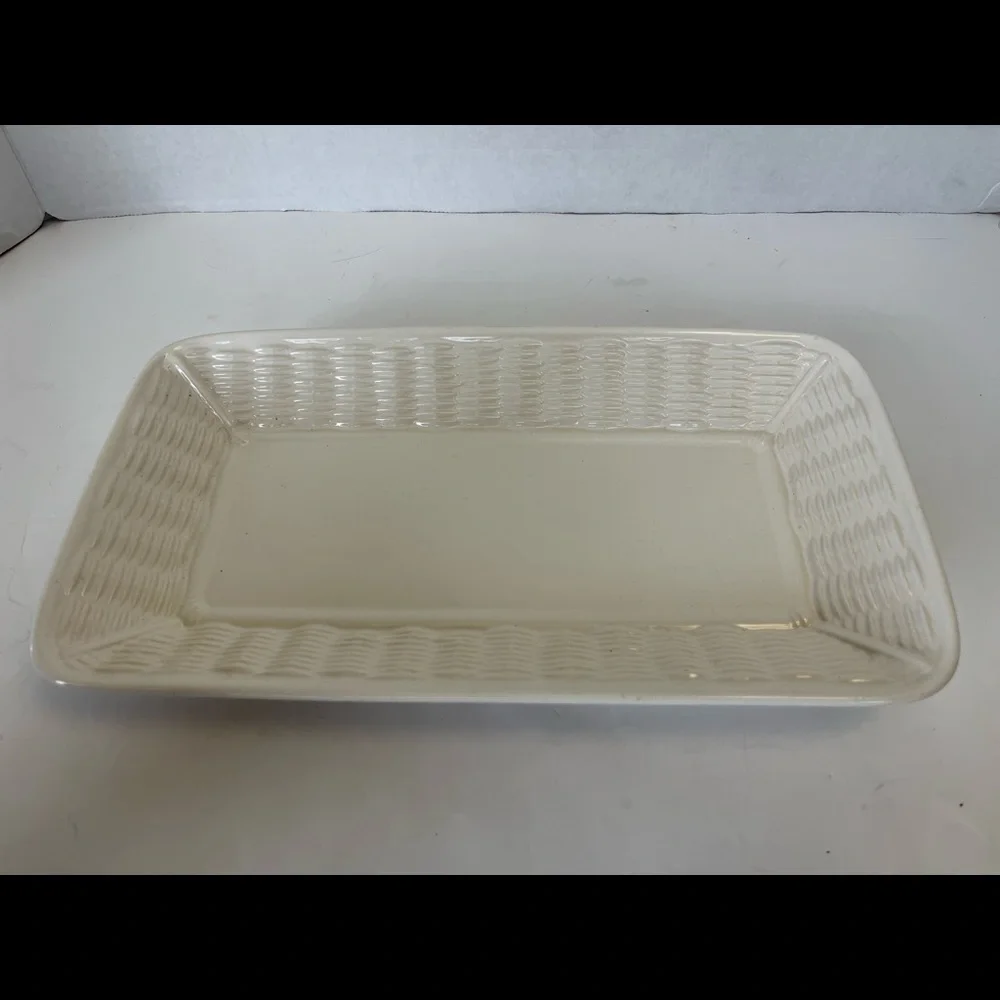 Pfaltzgraff Serving Platter Basket Weave design